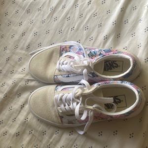 Floral vans, women’s size 7